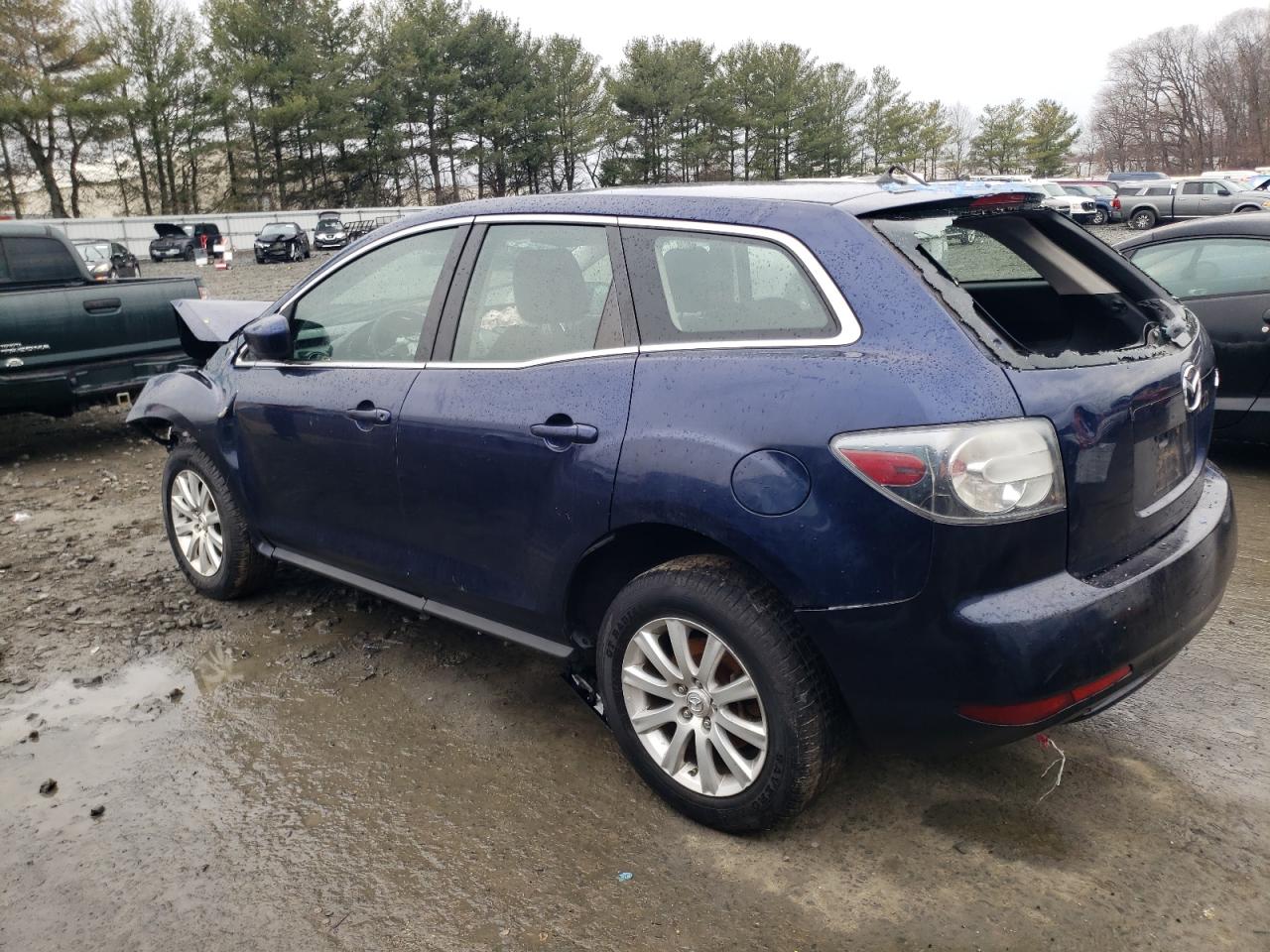 2010 Mazda CX-7 VIN JM3ER2WM0A0344700 Copart auction photo, front end / rear end damage thumbnail 2