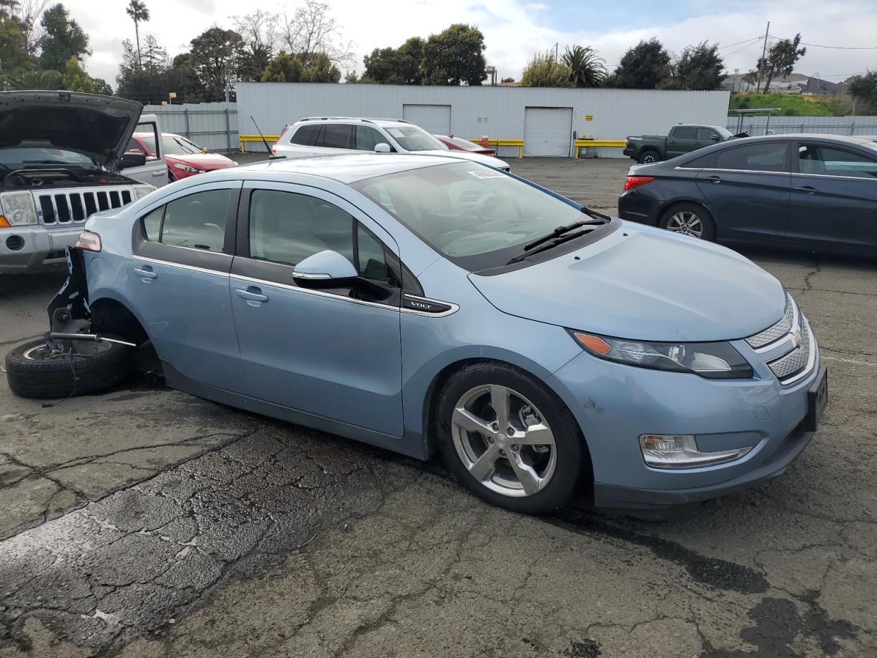 2014 Chevrolet Volt VIN 1G1RH6E41EU164977 Copart auction photo, undercarriage / rear end damage thumbnail 4
