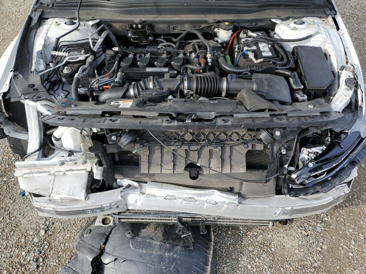 2020 Honda Accord VIN 1HGCV1F36LA111819 Copart auction photo, front end / side damage thumbnail 11