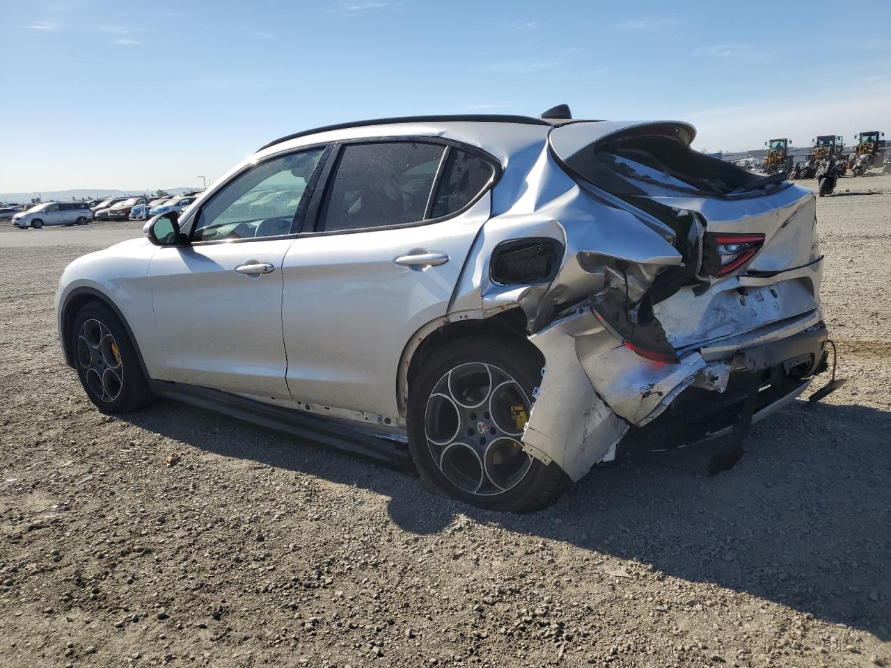 2018 Alfa Romeo Stelvio VIN ZASFAKPN2J7B75502 Copart auction photo, all over damage thumbnail 2