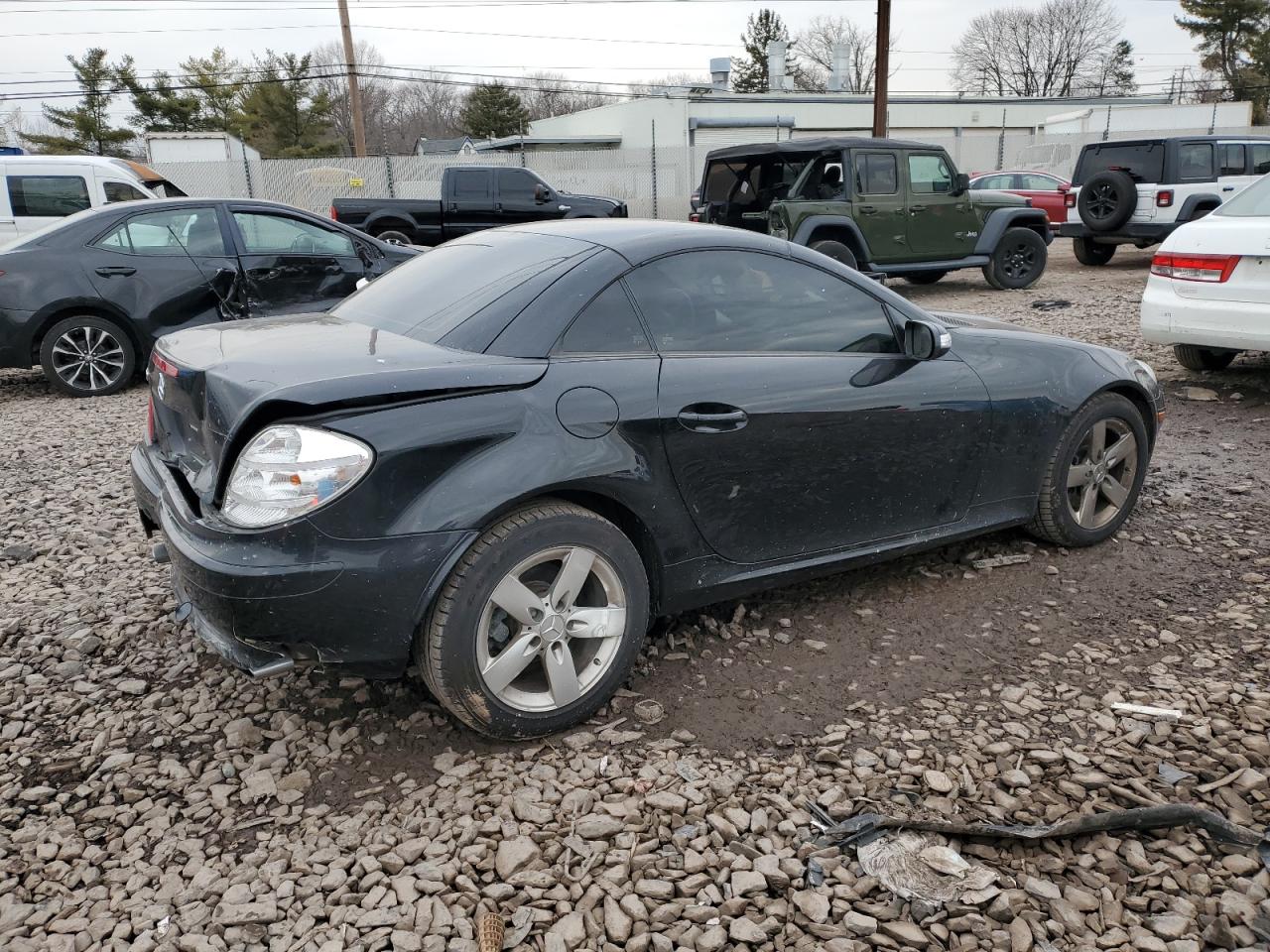 2006 Mercedes-Benz SLK-klasse VIN WDBWK54F16F096824 Copart auction photo, rear end / front end damage thumbnail 3