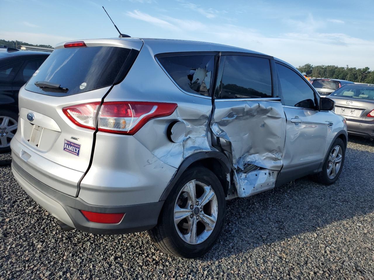 2016 Ford Escape VIN 1FMCU0G71GUA49615 Copart auction photo, side / water/flood damage thumbnail 3