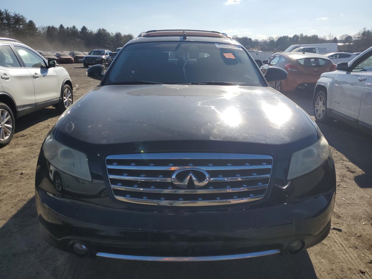 2008 Infiniti FX VIN JNRAS08W28X204311 Copart auction photo, rear end / side damage thumbnail 5