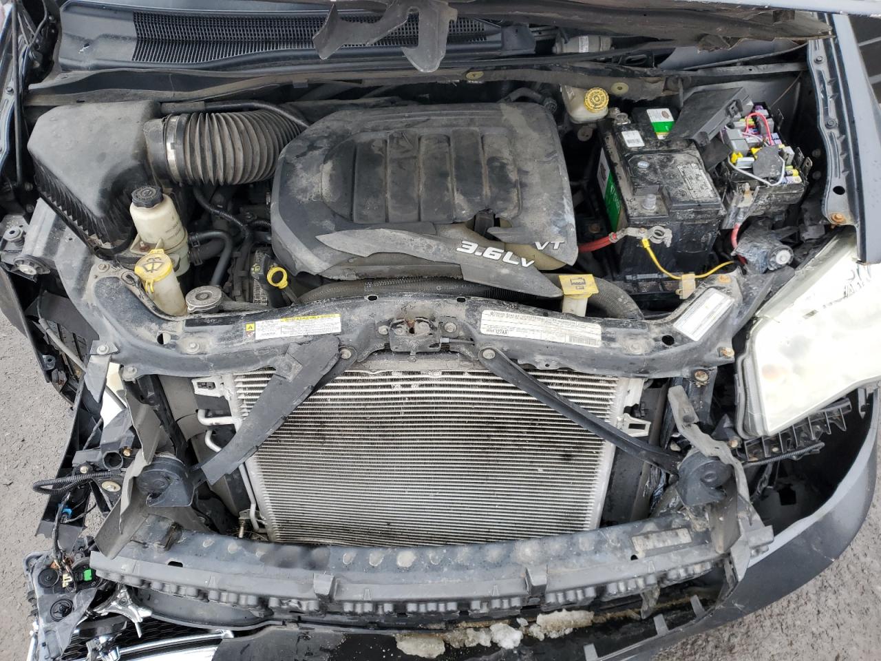 2011 Dodge Caravan VIN 2D4RN3DG0BR683427 Copart auction photo, front end / top/roof damage thumbnail 12