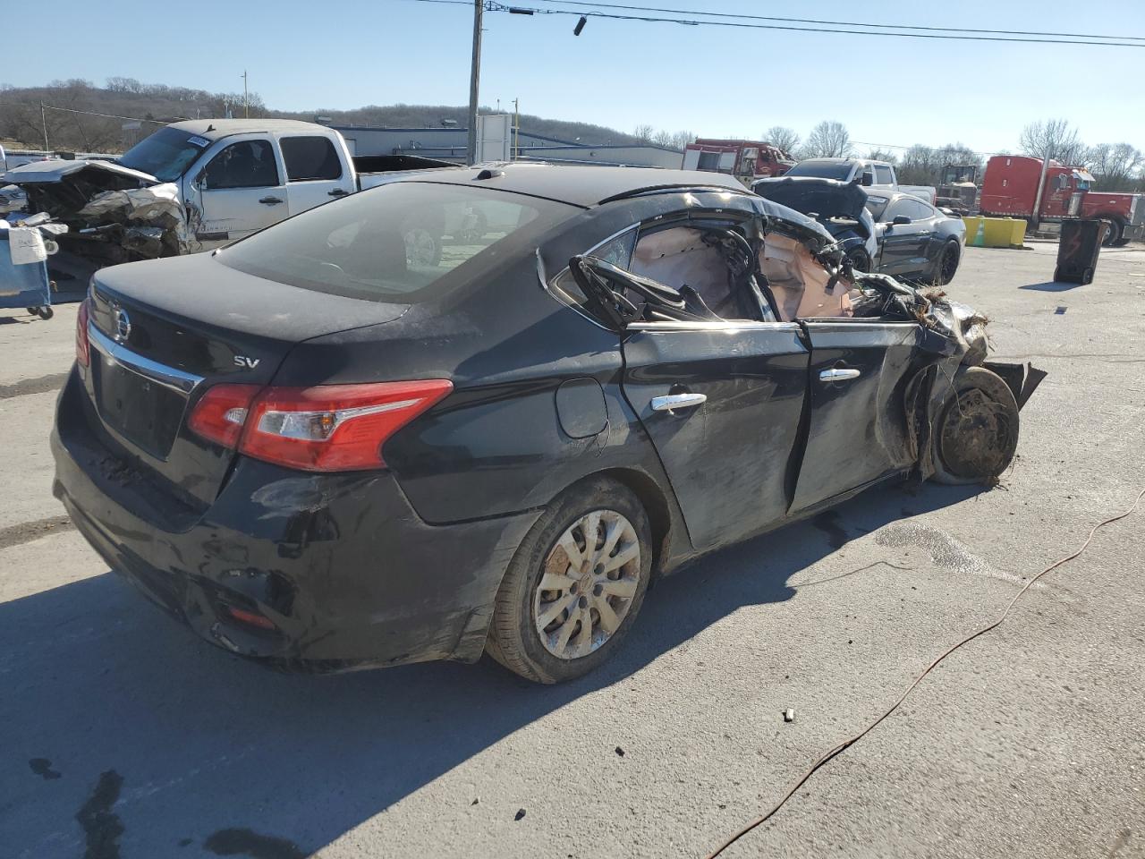 2017 Nissan Sentra VIN 3N1AB7APXHL711452 Copart auction photo, all over damage thumbnail 3