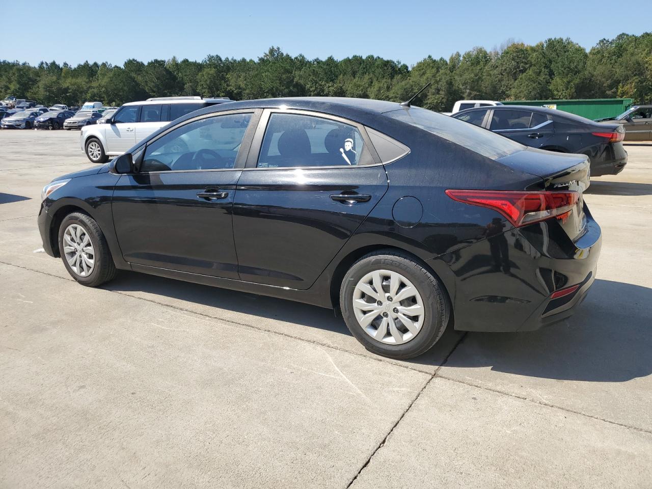 2018 Hyundai Accent VIN 3KPC24A33JE005810 Copart auction photo, side damage thumbnail 2