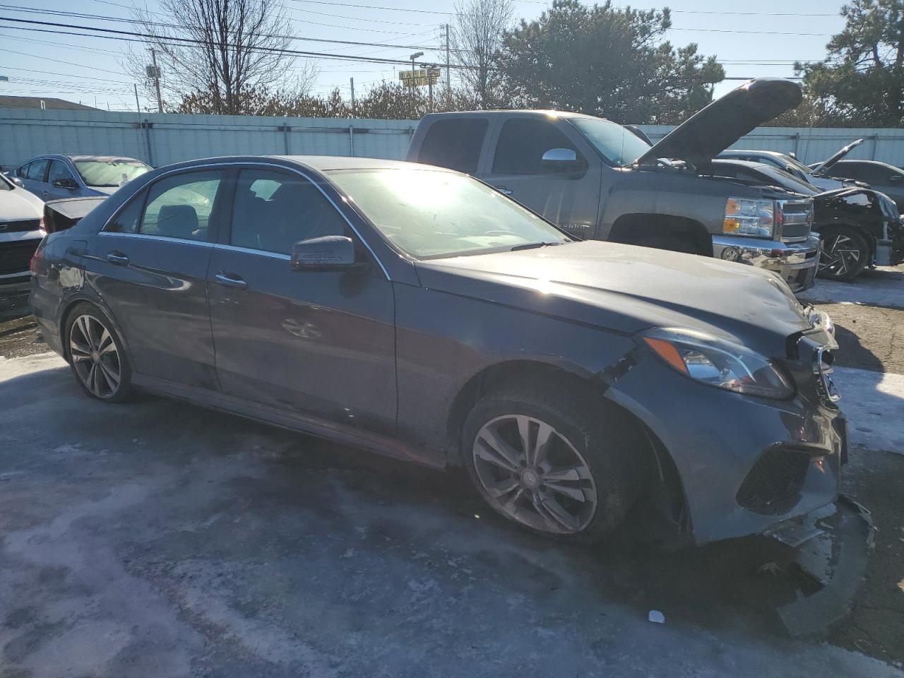 2014 Mercedes-Benz E-klasse VIN WDDHF8JB9EB004825 Copart auction photo, all over / undercarriage damage thumbnail 4