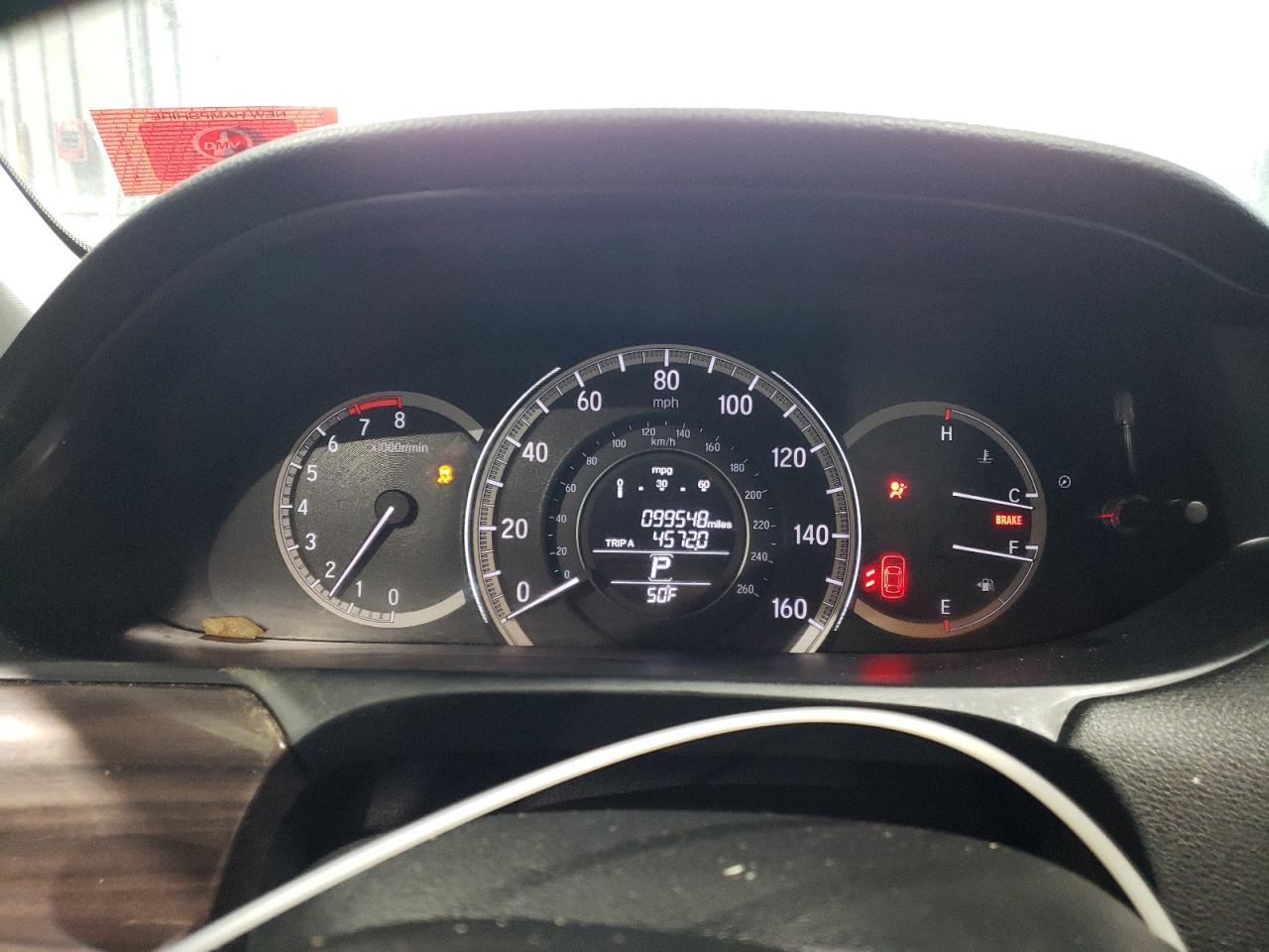 2016 Honda Accord VIN 1HGCR2F85GA182327 Copart auction photo, front end / side damage thumbnail 9