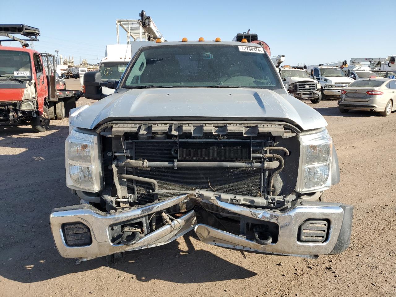 2012 Ford F450 VIN 1FDUF4GT4CEC71413 Copart auction photo, front end damage thumbnail 5