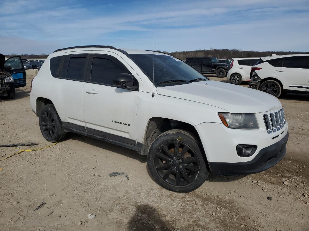 2015 Jeep Compass VIN 1C4NJCBA5FD342507 Copart auction photo, undercarriage / side damage thumbnail 4