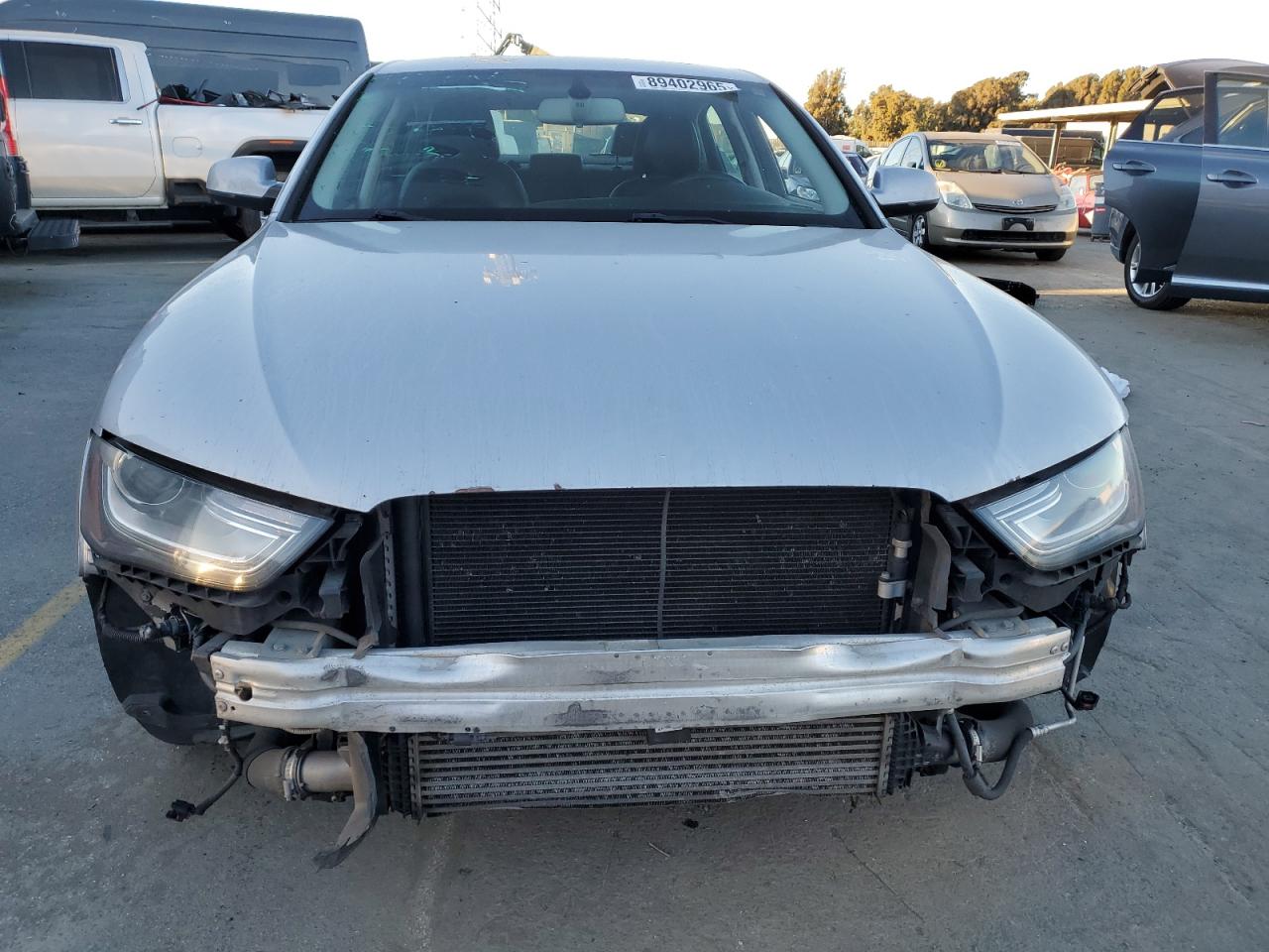 2015 Audi A4 VIN WAUBFAFL0FN009000 Copart auction photo, undercarriage / front end damage thumbnail 5