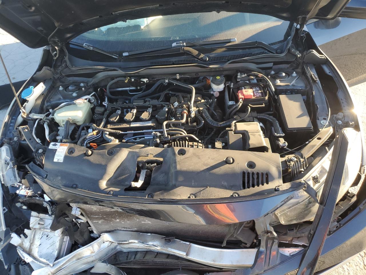 2019 Honda Civic VIN 19XFC1F38KE019575 Copart auction photo, front end / minor dent/scratches damage thumbnail 12