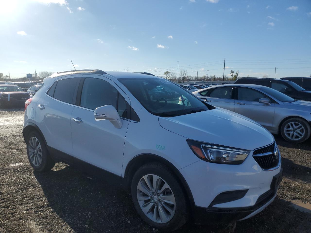 2017 Buick Encore VIN KL4CJASB9HB155512 Copart auction photo, side / rear end damage thumbnail 4