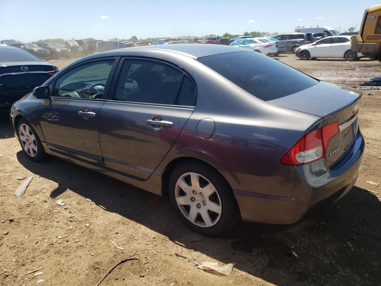 2009 Honda Civic VIN 19XFA16599E051601 Copart auction photo, side / rear end damage thumbnail 2