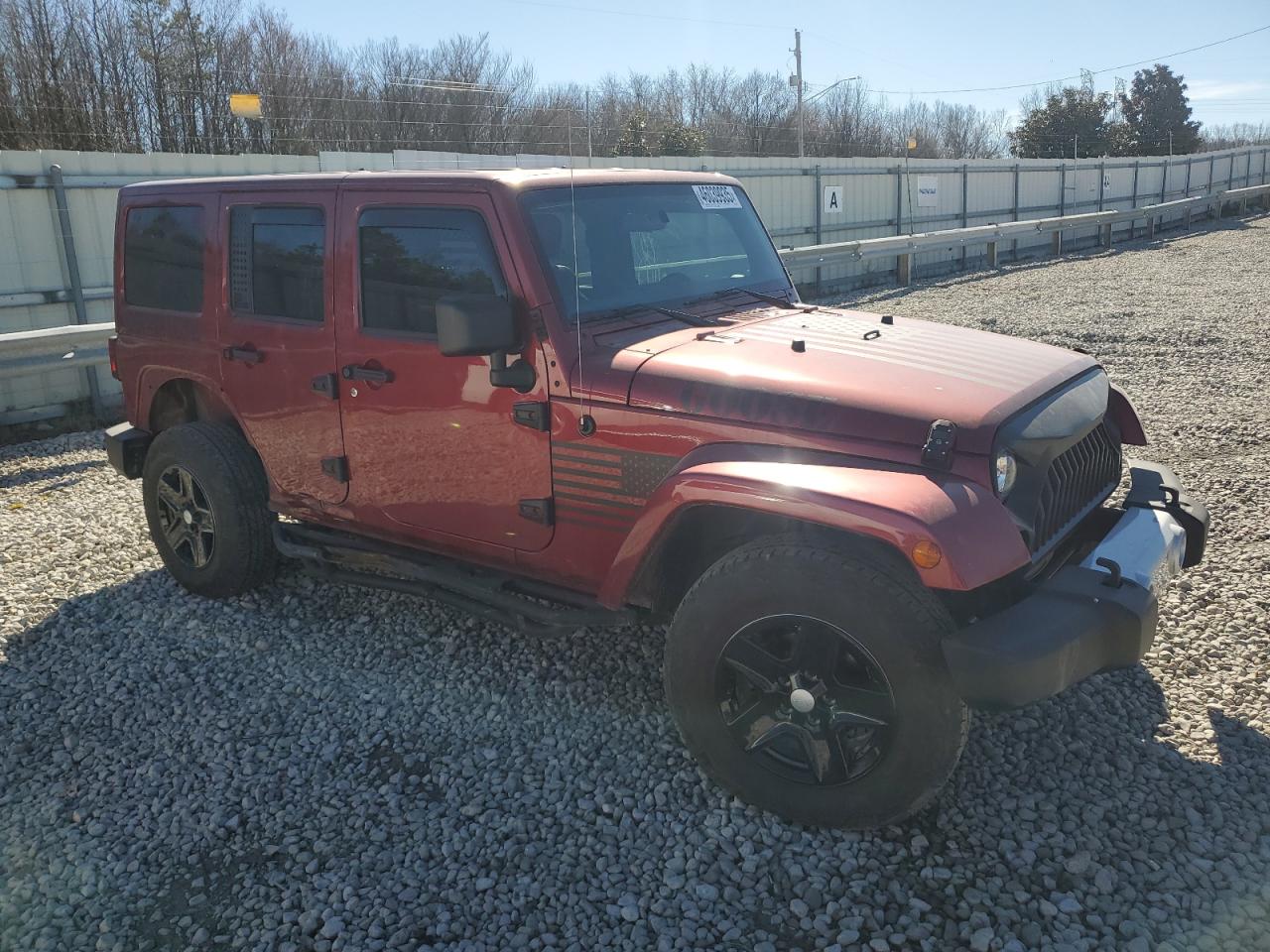 2011 Jeep Wrangler VIN 1J4BA5H14BL524912 Copart auction photo, rear end / side damage thumbnail 4