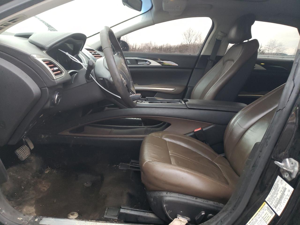 2014 Lincoln MKZ VIN 3LN6L2G91ER821760 Copart auction photo, mechanical / front end damage thumbnail 7