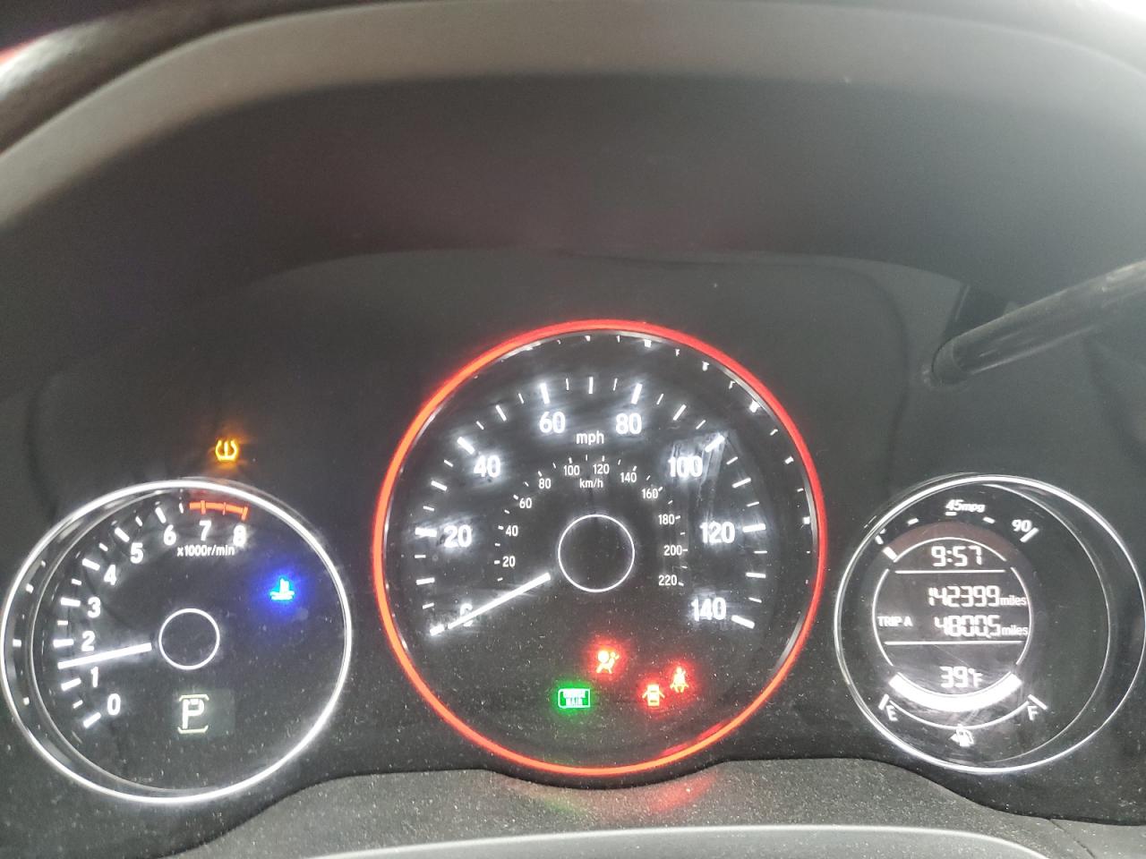 2016 Honda HR-V VIN 3CZRU6H53GM750654 Copart auction photo, front end / side damage thumbnail 9