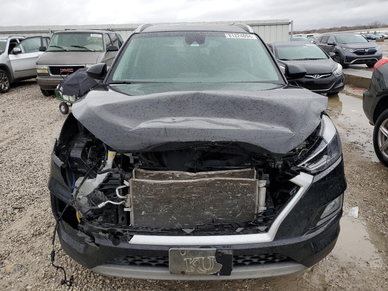 2019 Hyundai Tucson VIN KM8J33AL1KU063539 Copart auction photo, front end / mechanical damage thumbnail 5