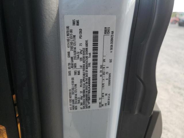 2020 Ford Transit VIN 1FTBR1Y85LKA80886 Copart auction photo, front end / rear end damage thumbnail 13