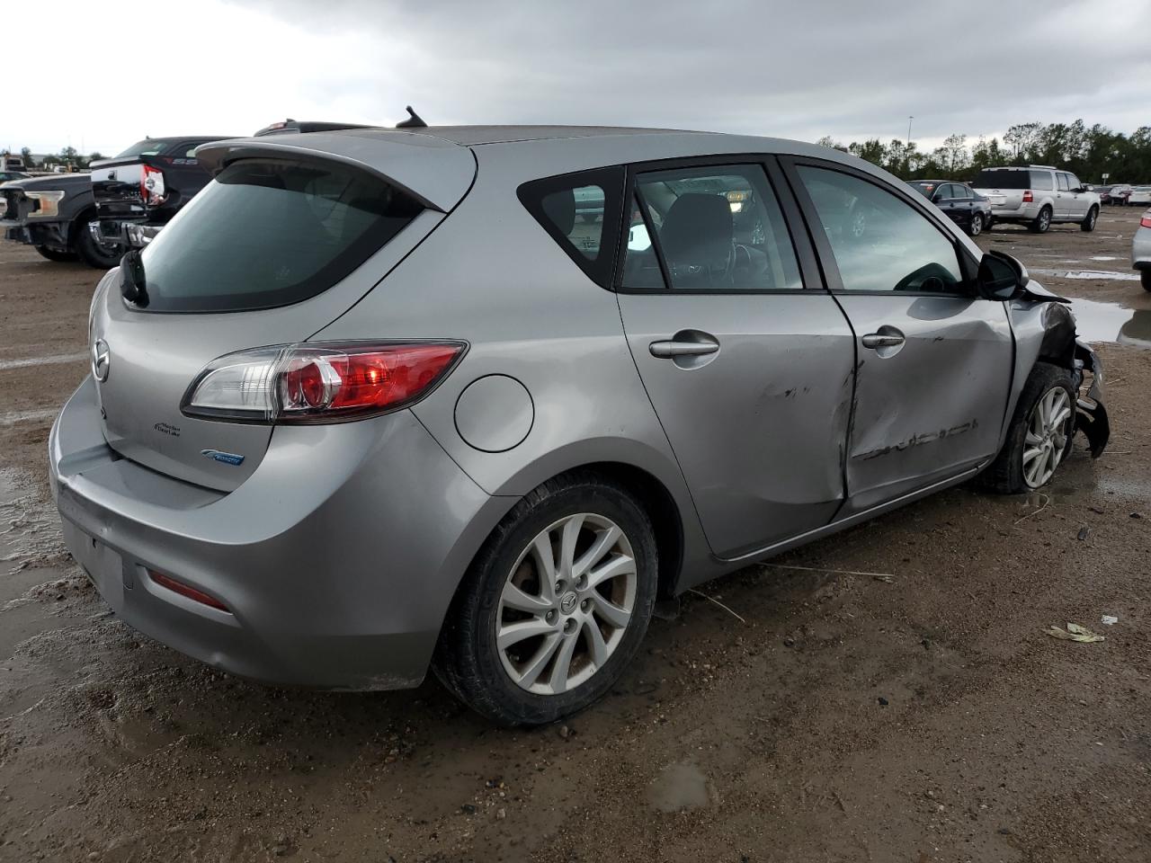 2012 Mazda 3 VIN JM1BL1L75C1574591 Copart auction photo, front end / side damage thumbnail 3