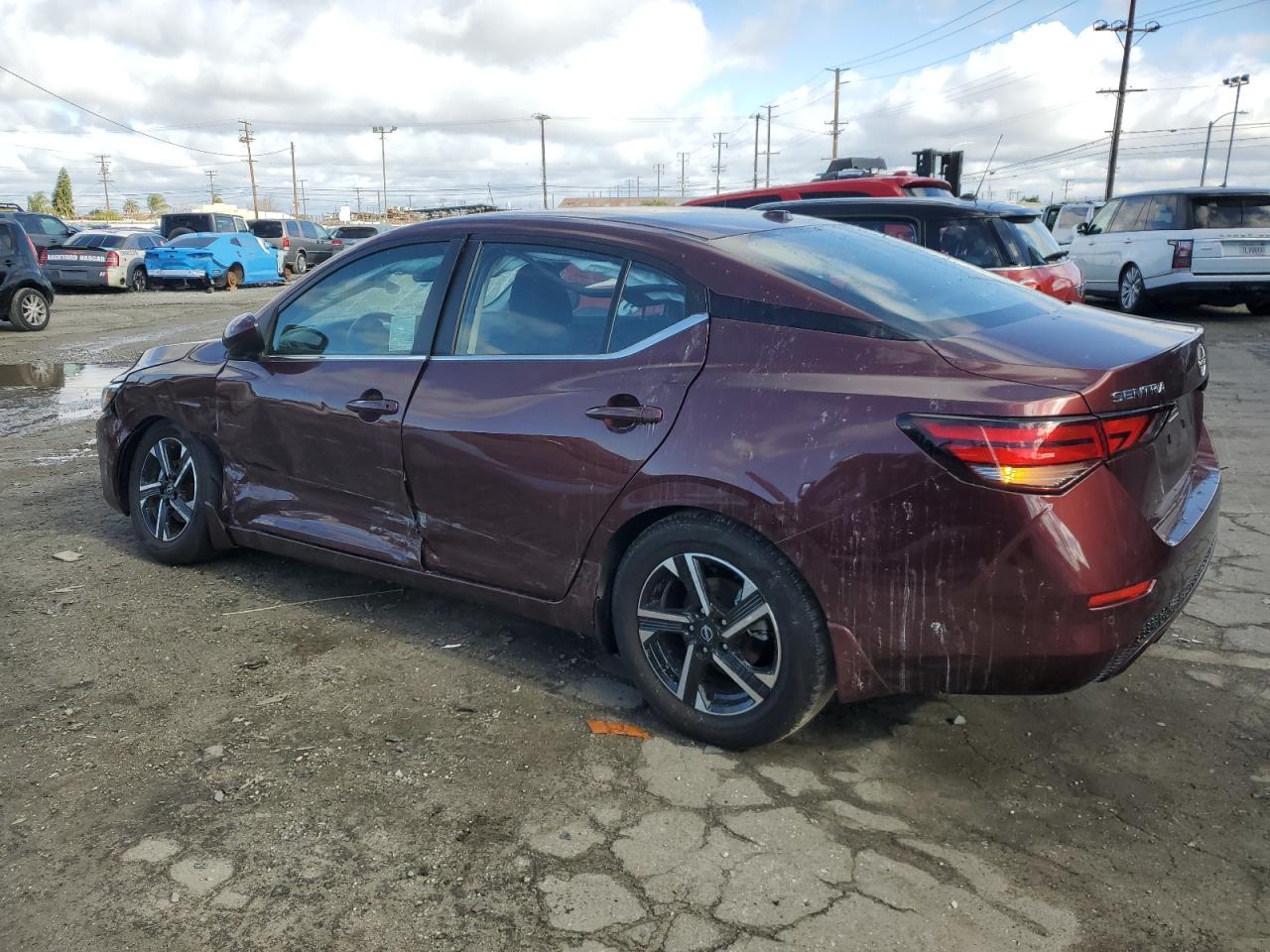 2024 Nissan Sentra VIN 3N1AB8CV8RY376228 Copart auction photo, side / front end damage thumbnail 2