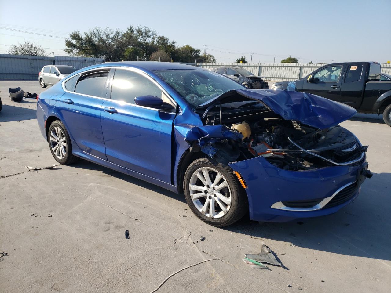2015 Chrysler 200 VIN 1C3CCCAB0FN685364 Copart auction photo, front end damage thumbnail 4