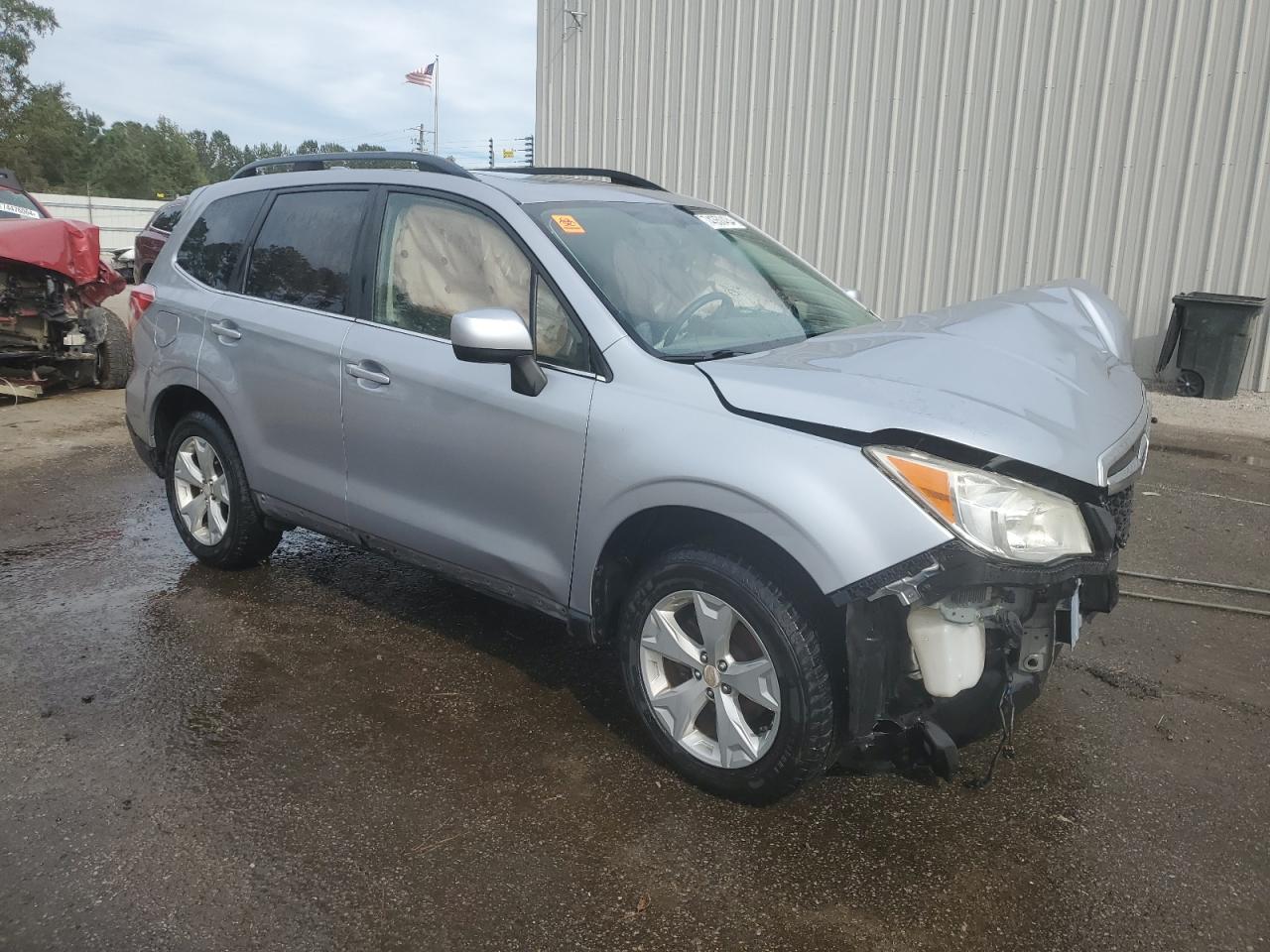 2016 Subaru Forester VIN JF2SJAHC8GH491361 Copart auction photo, front end / side damage thumbnail 4