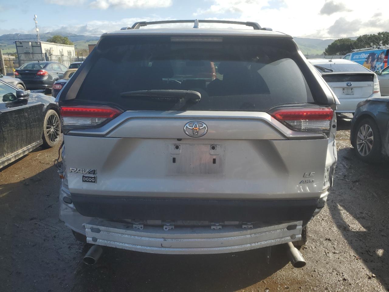 2019 Toyota RAV 4 VIN JTMF1RFV5KD003793 Copart auction photo, rear end damage thumbnail 6