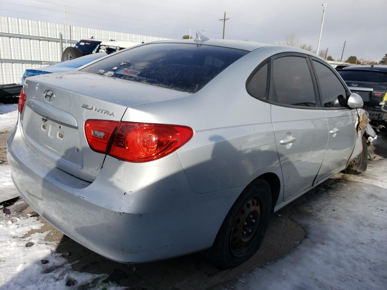 2009 Hyundai Elantra VIN KMHDU46DX9U698402 Copart auction photo, front end / hail damage thumbnail 3