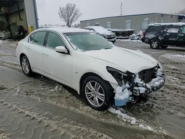 2015 Infiniti Q40 VIN JN1CV6AR4FM524190 Copart auction photo, front end / undercarriage damage thumbnail 14