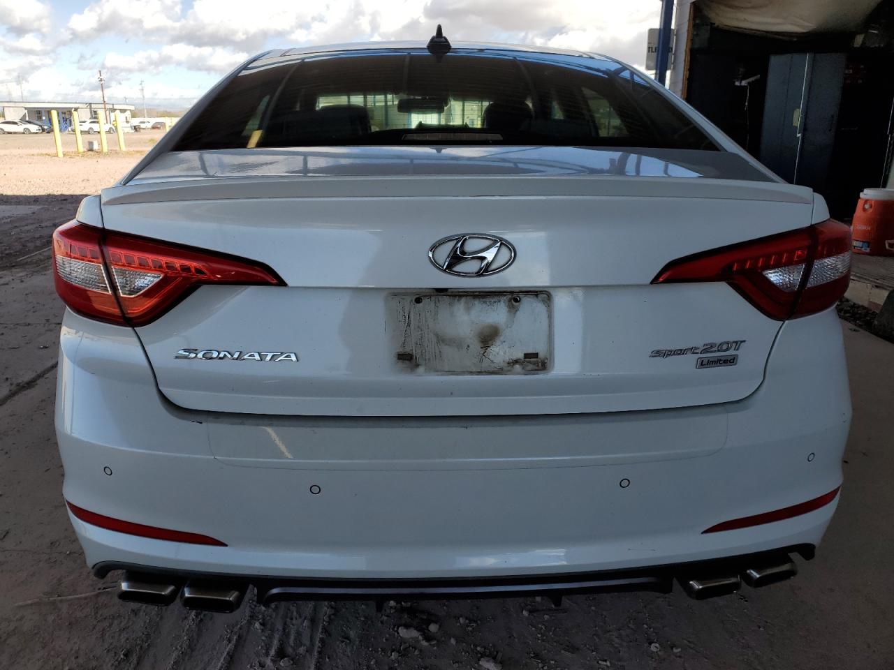 2015 Hyundai Sonata VIN 5NPE34AB2FH242966 Copart auction photo, front end / side damage thumbnail 6