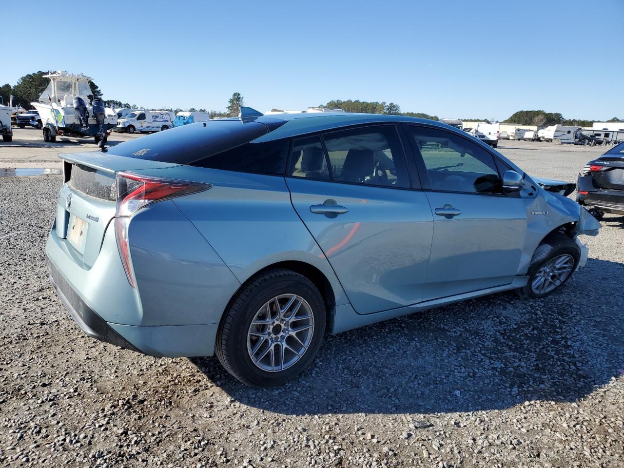 2016 Toyota Prius VIN JTDKBRFU2G3015576 Copart auction photo, front end / mechanical damage thumbnail 3