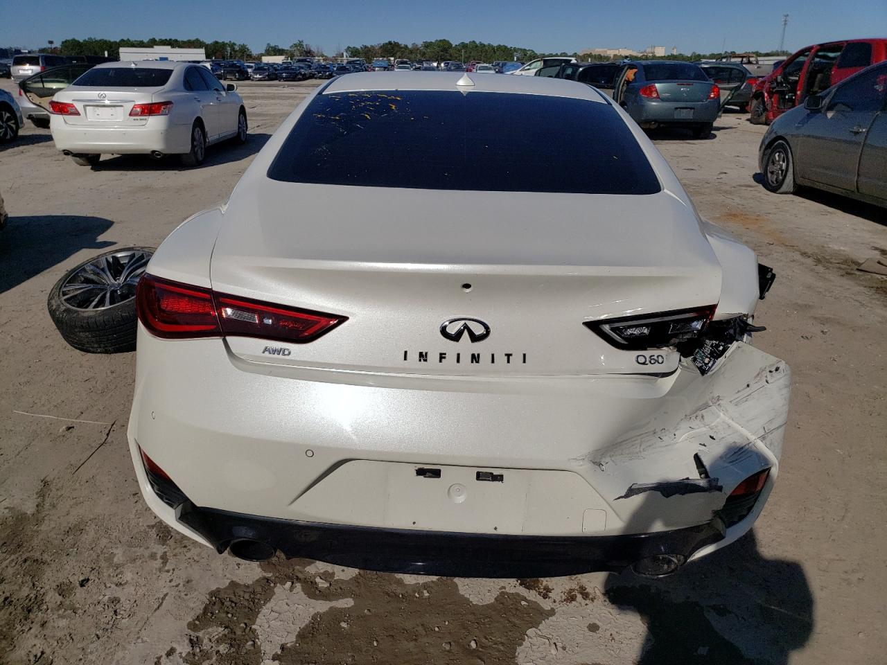 2017 Infiniti Q60 VIN JN1EV7EL6HM552466 Copart auction photo, all over damage thumbnail 6