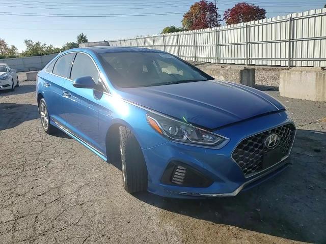 2018 Hyundai Sonata VIN 5NPE34AFXJH689184 Copart auction photo, front end / side damage thumbnail 11