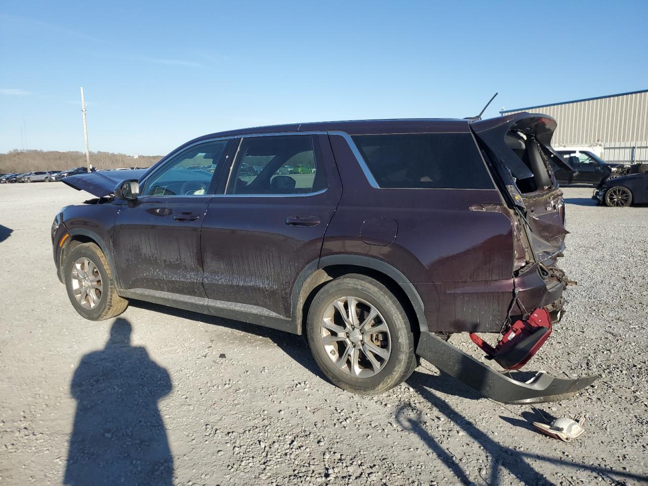 2020 Hyundai Palisade VIN KM8R14HE1LU056744 Copart auction photo, front end / rear end damage thumbnail 2