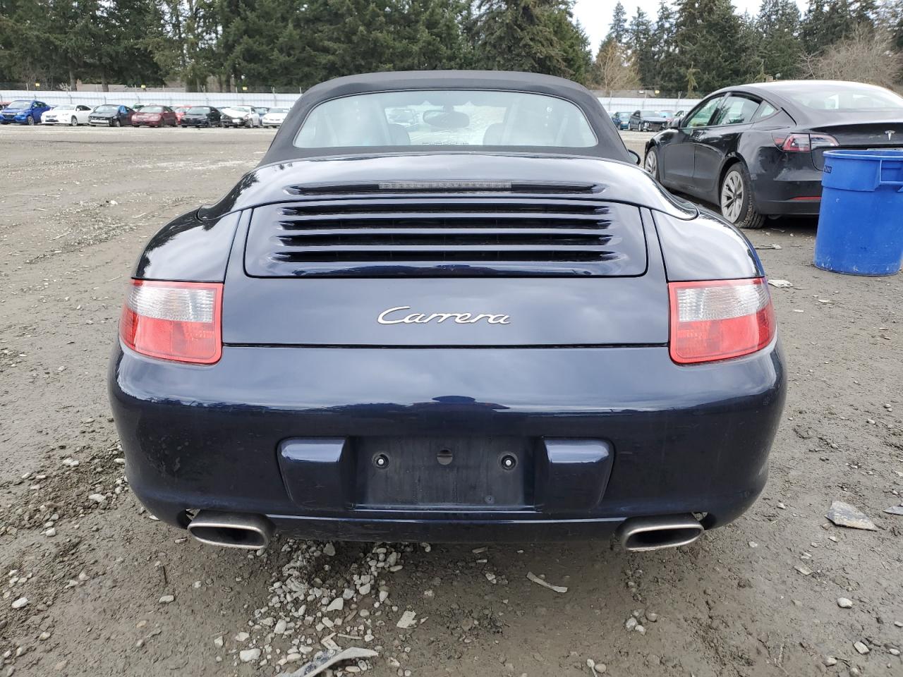 2006 Porsche 911 VIN WP0CA29906S757825 Copart auction photo, front end / side damage thumbnail 6