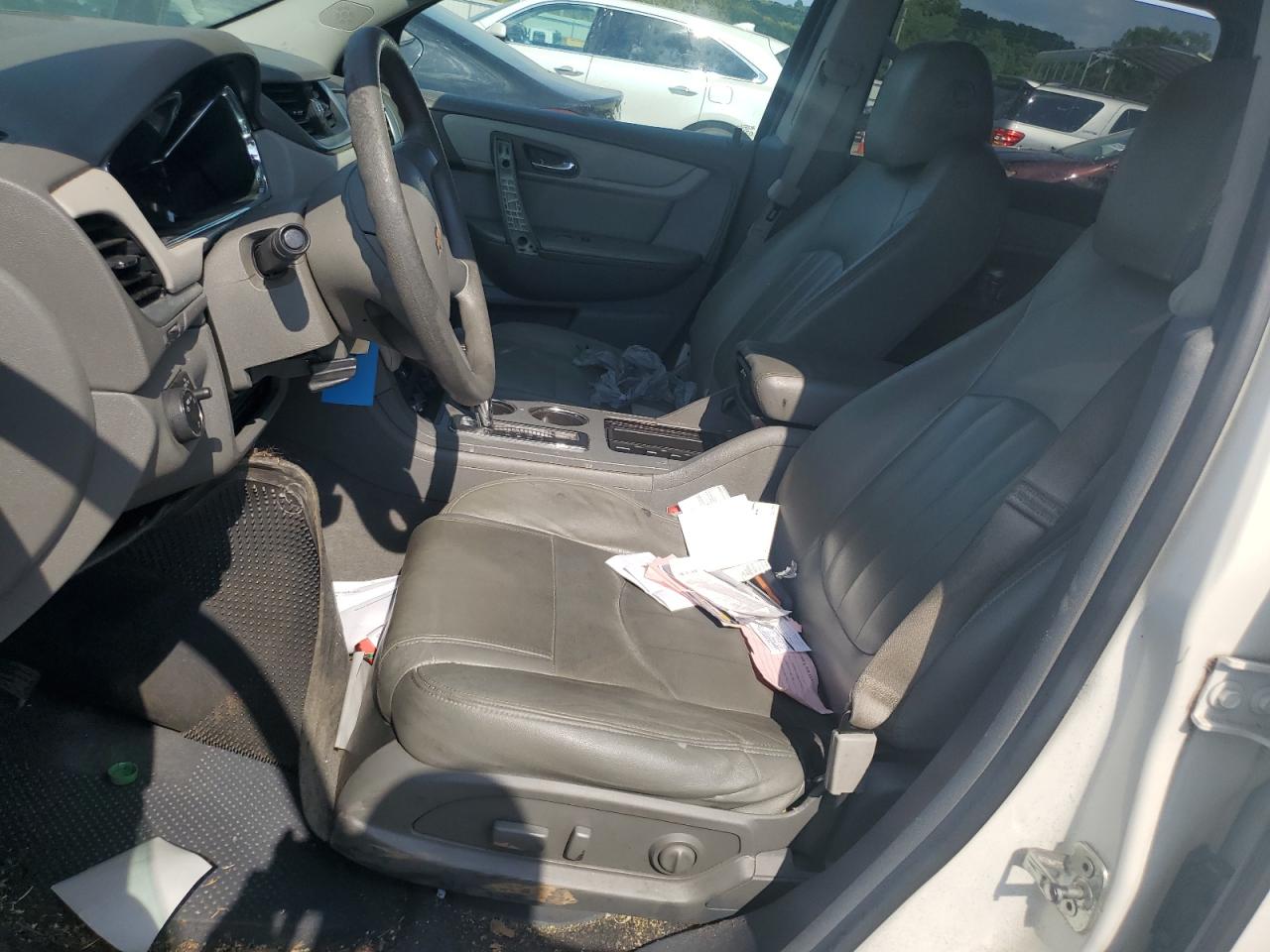 2014 Chevrolet Traverse VIN 1GNKRFKD3EJ348367 Copart auction photo, front end / side damage thumbnail 7