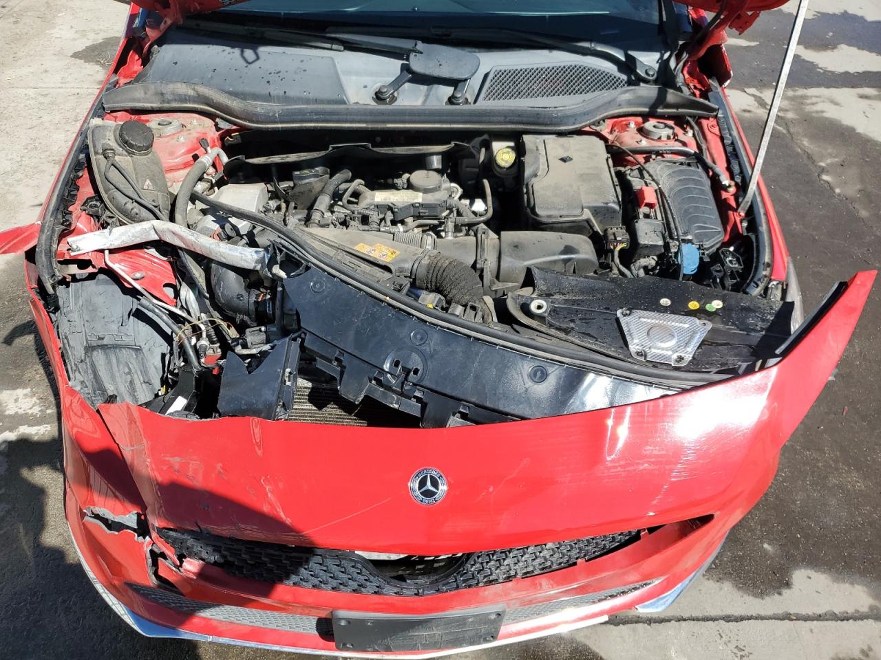 2019 Mercedes-Benz CLA-klasse VIN WDDSJ4GB6KN726705 Copart auction photo, front end damage thumbnail 11