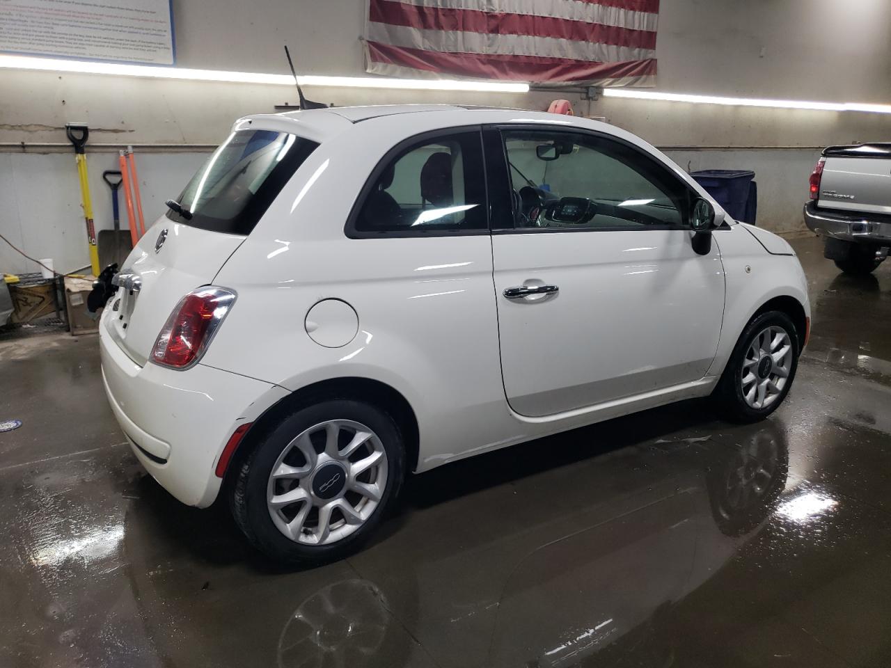 2017 Fiat 500 VIN 3C3CFFKR4HT700052 Copart auction photo, rear end / front end damage thumbnail 3