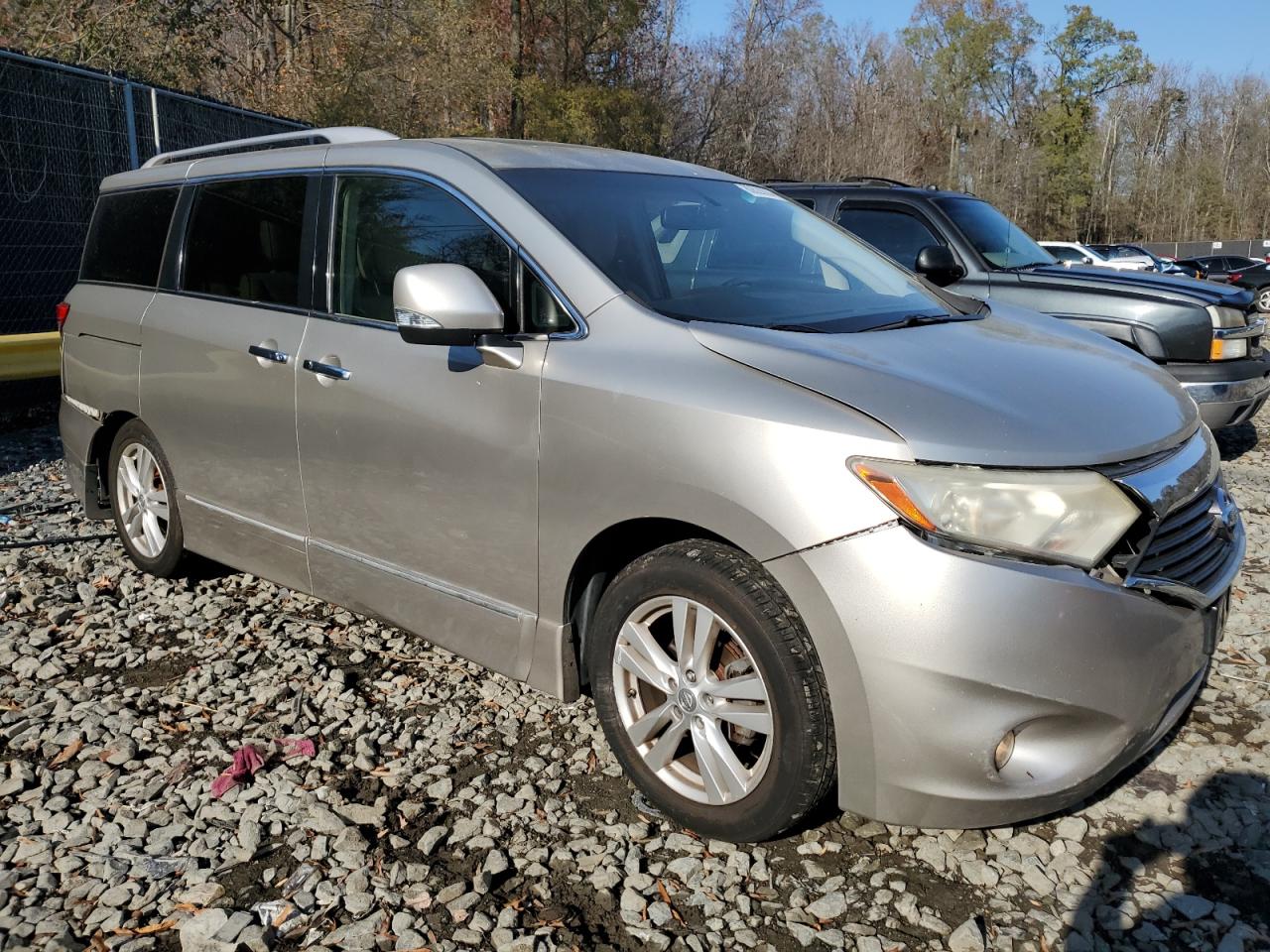 2011 Nissan Quest VIN JN8AE2KP1B9006355 Copart auction photo, front end damage thumbnail 4