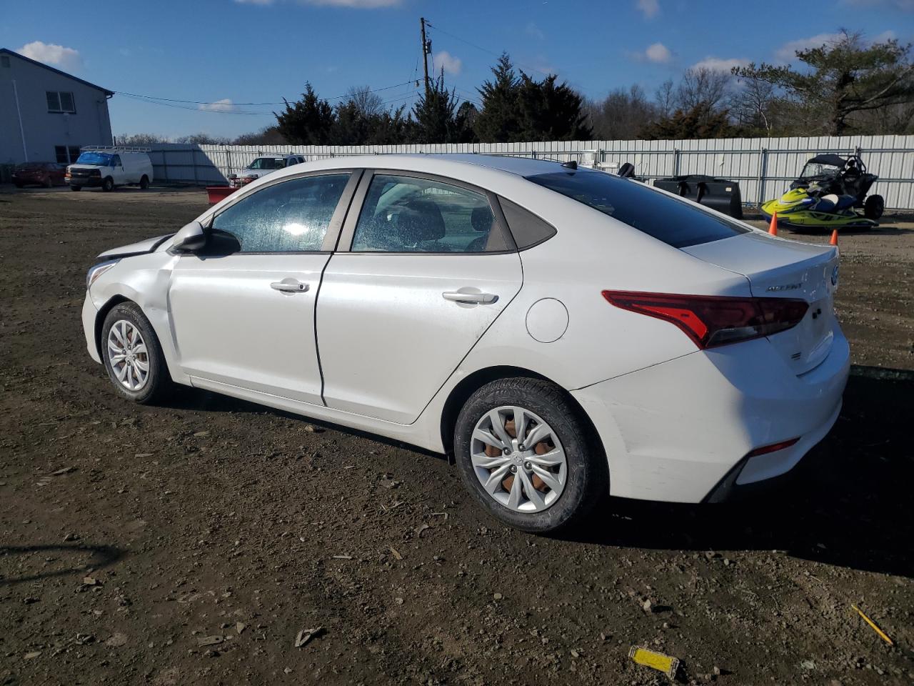 2021 Hyundai Accent VIN 3KPC24A68ME139002 Copart auction photo, front end / side damage thumbnail 2