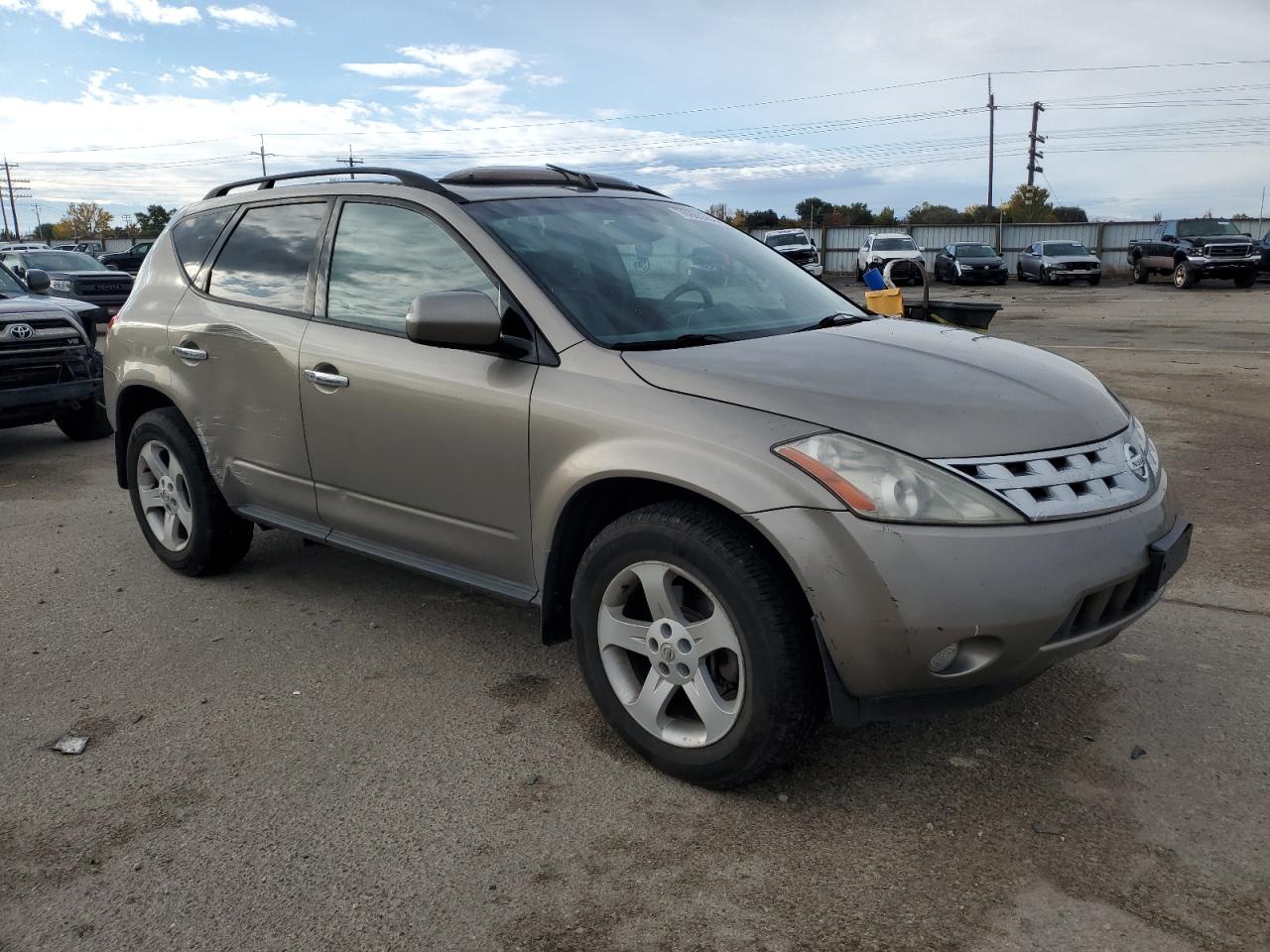 2003 Nissan Murano VIN JN8AZ08W63W228366 Copart auction photo, side damage thumbnail 4