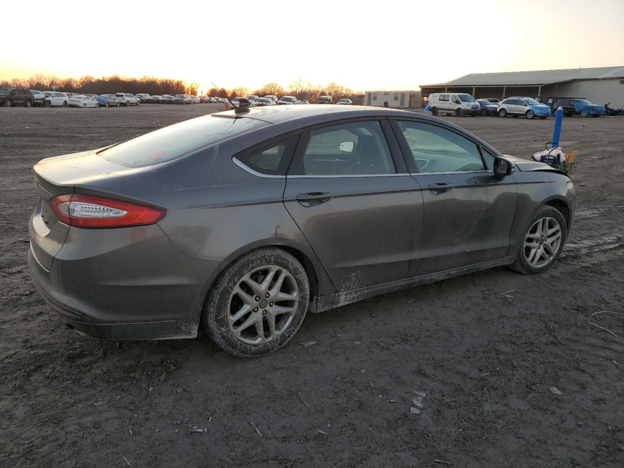 2014 Ford Fusion VIN 3FA6P0H78ER152130 Copart auction photo, front end / side damage thumbnail 3