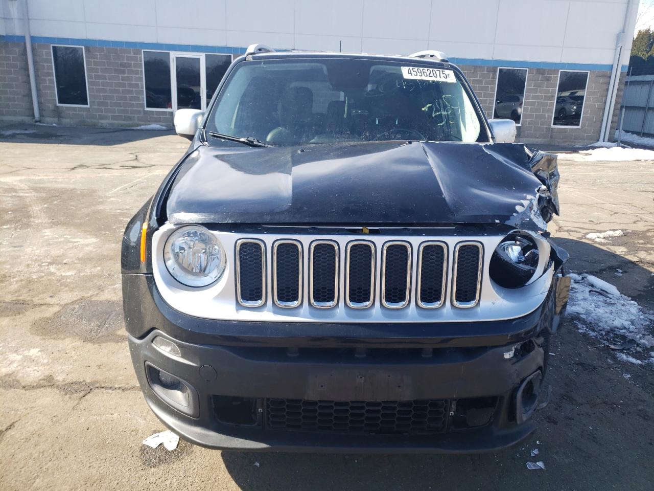 2016 Jeep Renegade VIN ZACCJADT7GPC82890 Copart auction photo, front end damage thumbnail 5