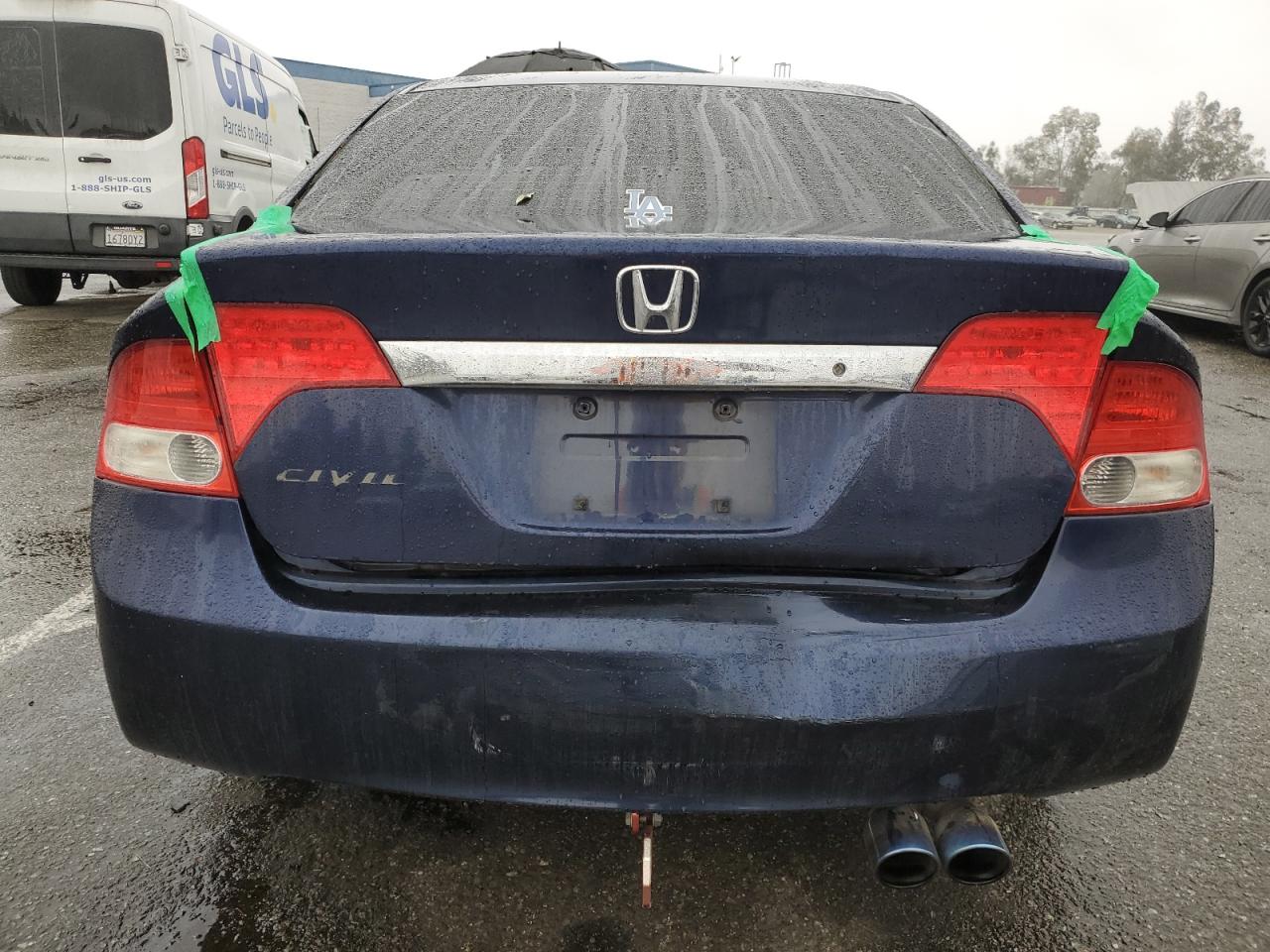 2009 Honda Civic VIN 19XFA16599E043644 Copart auction photo, rear end damage thumbnail 6