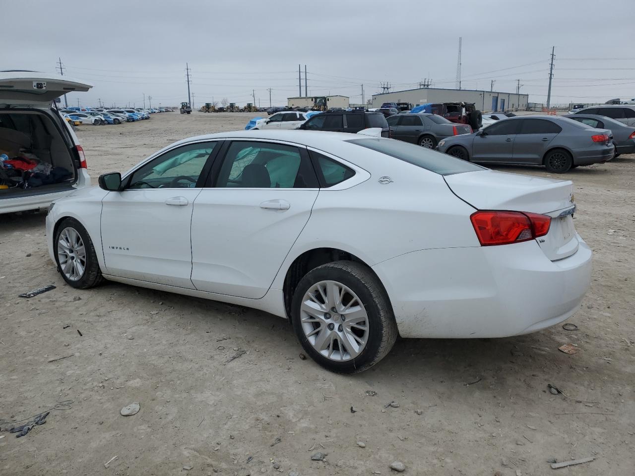 2017 Chevrolet Impala VIN 2G11X5S36H9184326 Copart auction photo, side / front end damage thumbnail 2