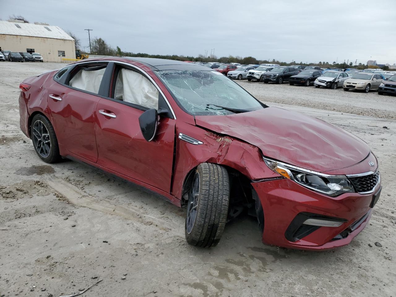 2020 KIA Optima VIN 5XXGT4L34LG439496 Copart auction photo, all over damage thumbnail 4