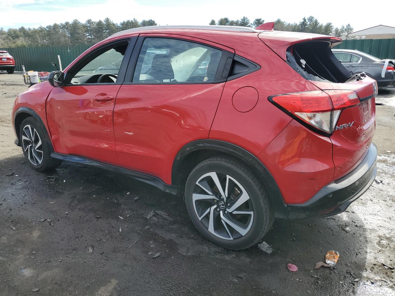 2019 Honda HR-V VIN 3CZRU6H14KG714282 Copart auction photo, side / rear end damage thumbnail 2