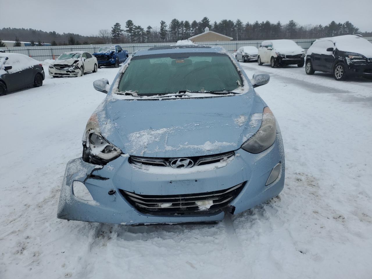 2013 Hyundai Elantra VIN KMHDH4AE6DU778115 Copart auction photo, front end damage thumbnail 5