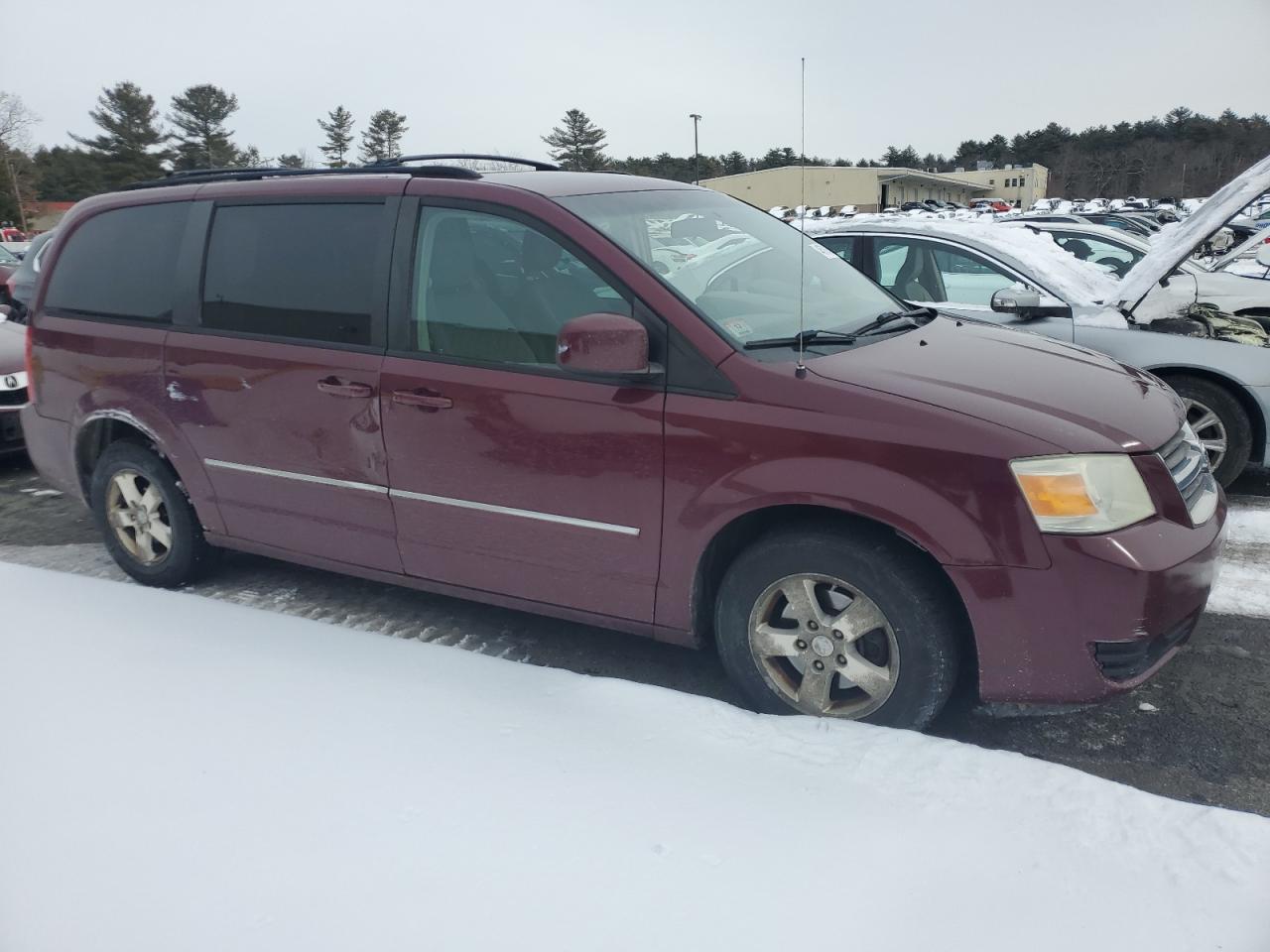 2009 Dodge Caravan VIN 2D8HN54109R551442 Copart auction photo, side damage thumbnail 4